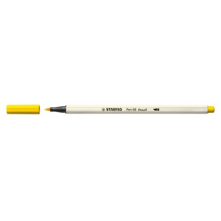 STABILO Pen 68 brush felt pen Medium Yellow 1 pc(s)