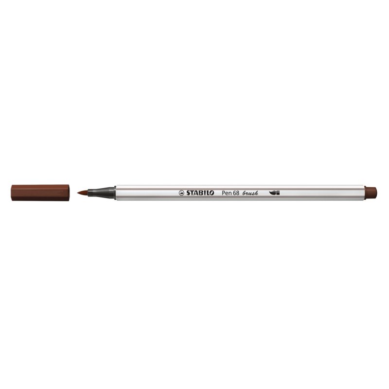 STABILO Pen 68 brush stylo-feutre Moyen Marron 1 pièce(s)