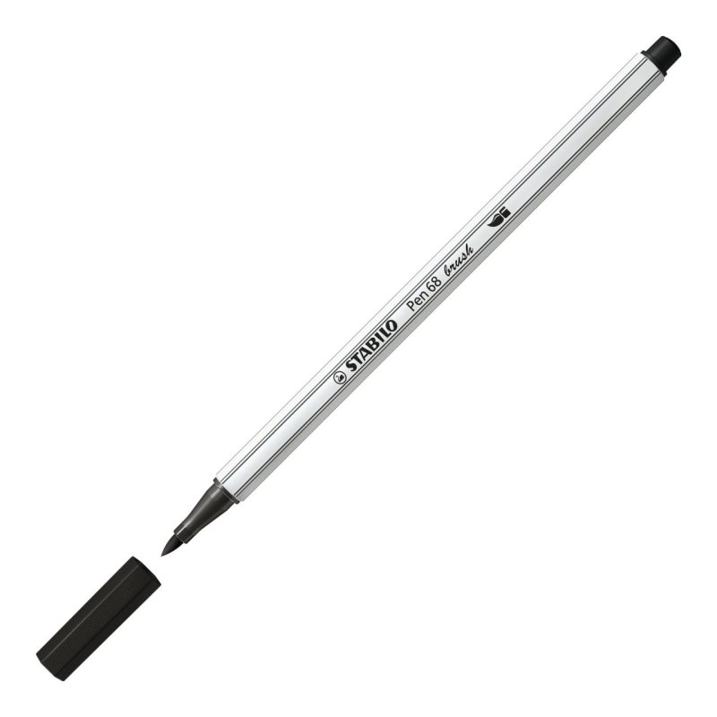 STABILO Pen 68 brush felt pen Medium Black 1 pc(s)