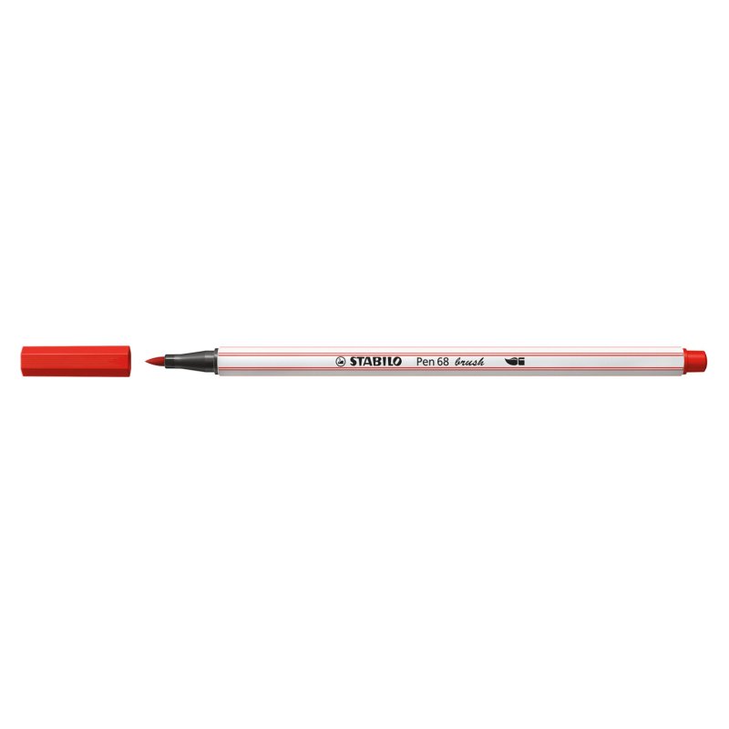 STABILO Pen 68 brush stylo-feutre Moyen Rouge 1 pièce(s)
