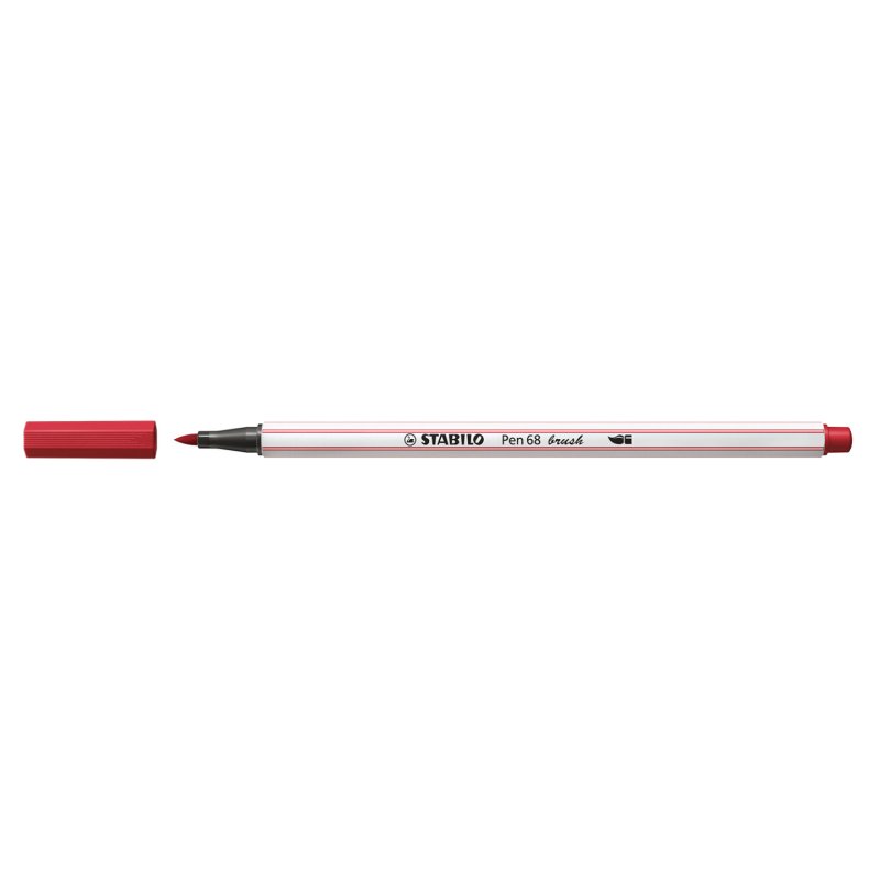 STABILO Pen 68 brush stylo-feutre Moyen Rouge 1 pièce(s)