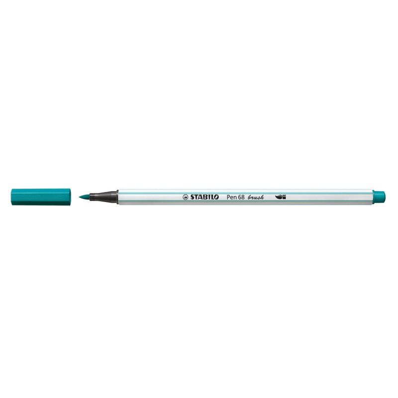 STABILO Pen 68 brush felt pen Medium Blue, Turquoise 1 pc(s)