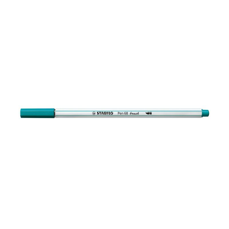 STABILO Pen 68 brush felt pen Medium Blue, Turquoise 1 pc(s)