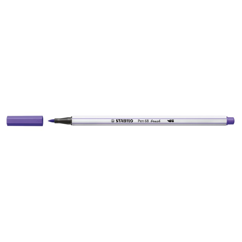 STABILO Pen 68 brush stylo-feutre Moyen Violet 1 pièce(s)