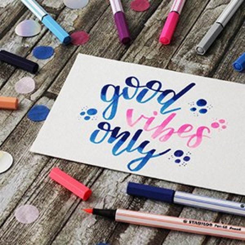 STABILO Feutre pinceau Pen 68 brush, gris moyen