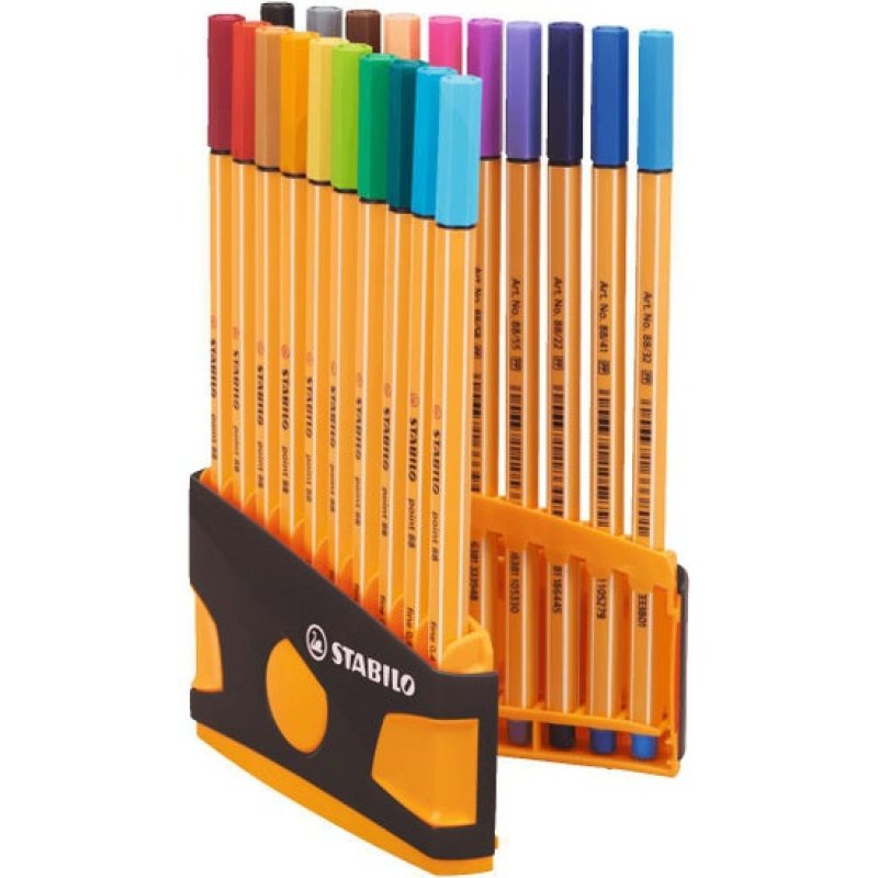 STABILO point 88 fineliner Fine Multicolour 20 pc(s)