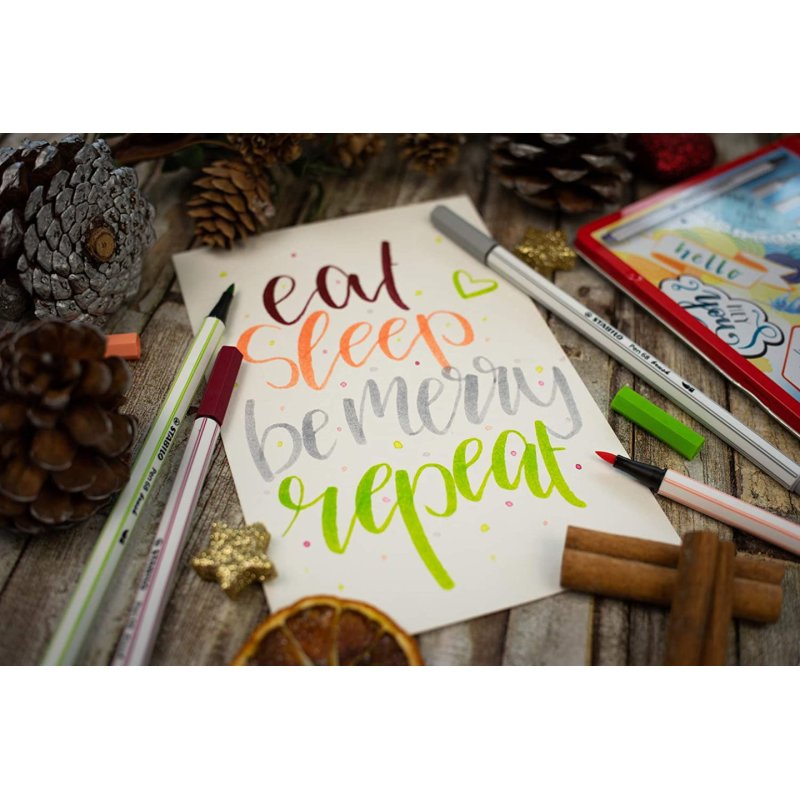 STABILO Pen 68 brush felt pen Multicolour 25 pc(s)