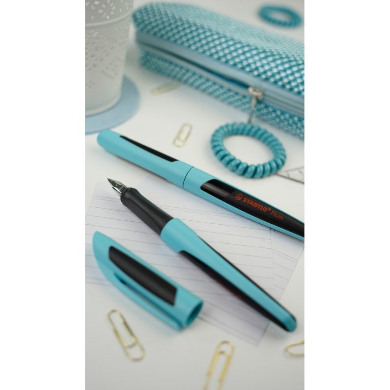 STABILO Flow SPORTY fountain pen Cartridge filling system Blue 1 pc(s)