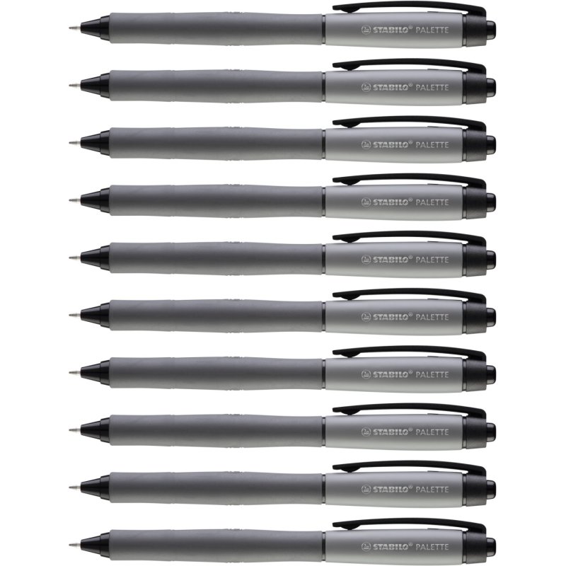 STABILO PALETTE Stylo à bille retractable avec clip 10 pièce(s)