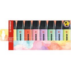 STABILO Boss Original Pastel marker 8 pc(s) Chisel tip Multicolour