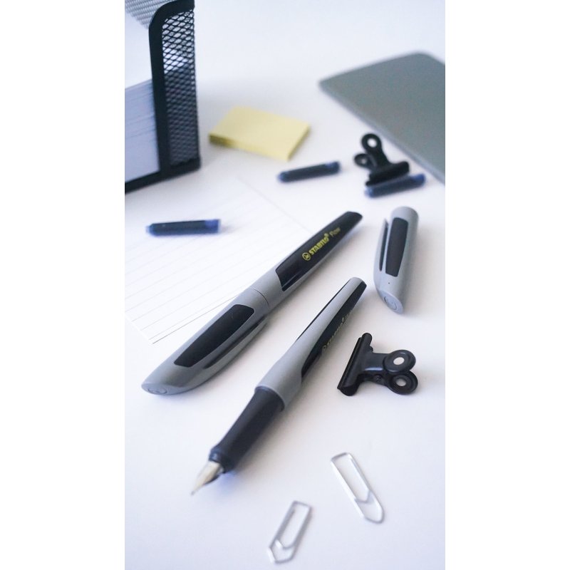 STABILO Flow ACTIVE fountain pen Cartridge filling system Grey 1 pc(s)