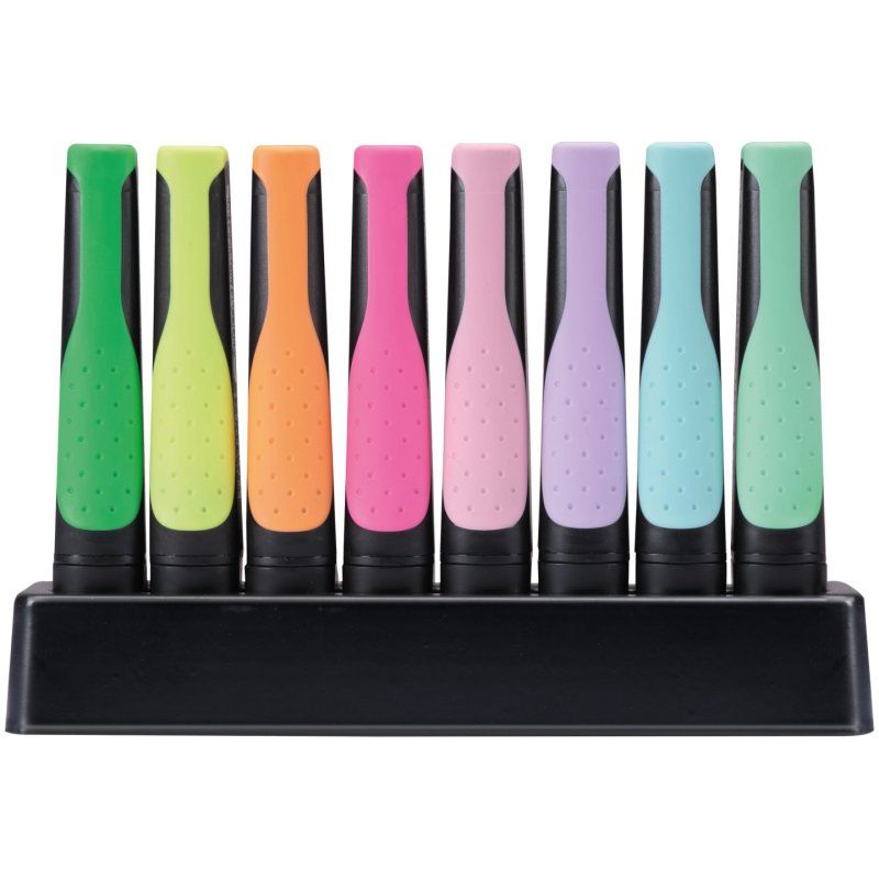 STABILO Surligneur GREEN BOSS Pastel, set de bureau de 8