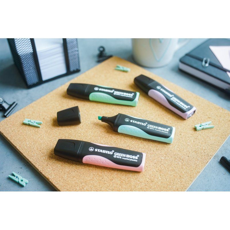 STABILO GREEN BOSS marker 8 pc(s) Conical tip Multicolour