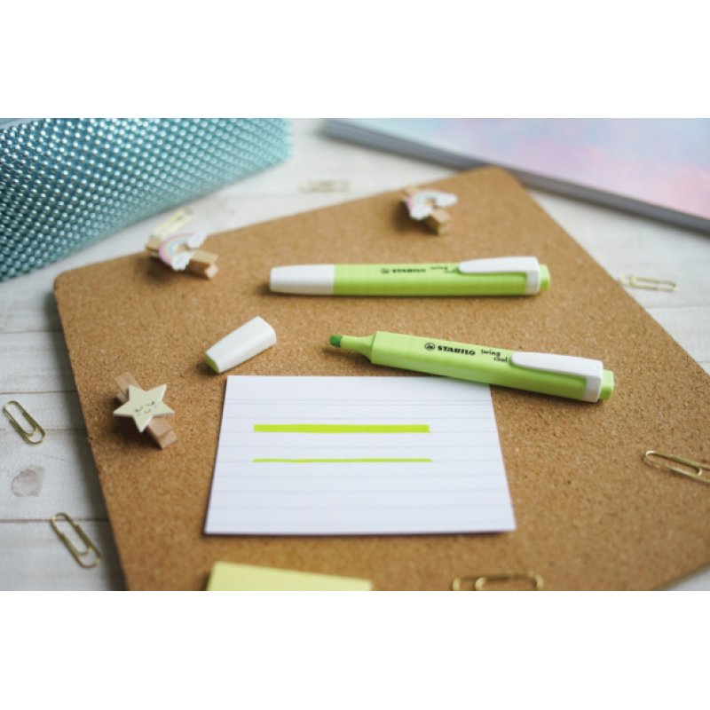 STABILO Surligneur swing cool Pastel Edition, citron vert