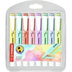 STABILO swing cool Pastel marker 8 pc(s) Chisel tip Assorted colours