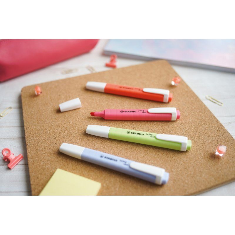 STABILO swing cool Pastel marker 8 pc(s) Chisel tip Assorted colours