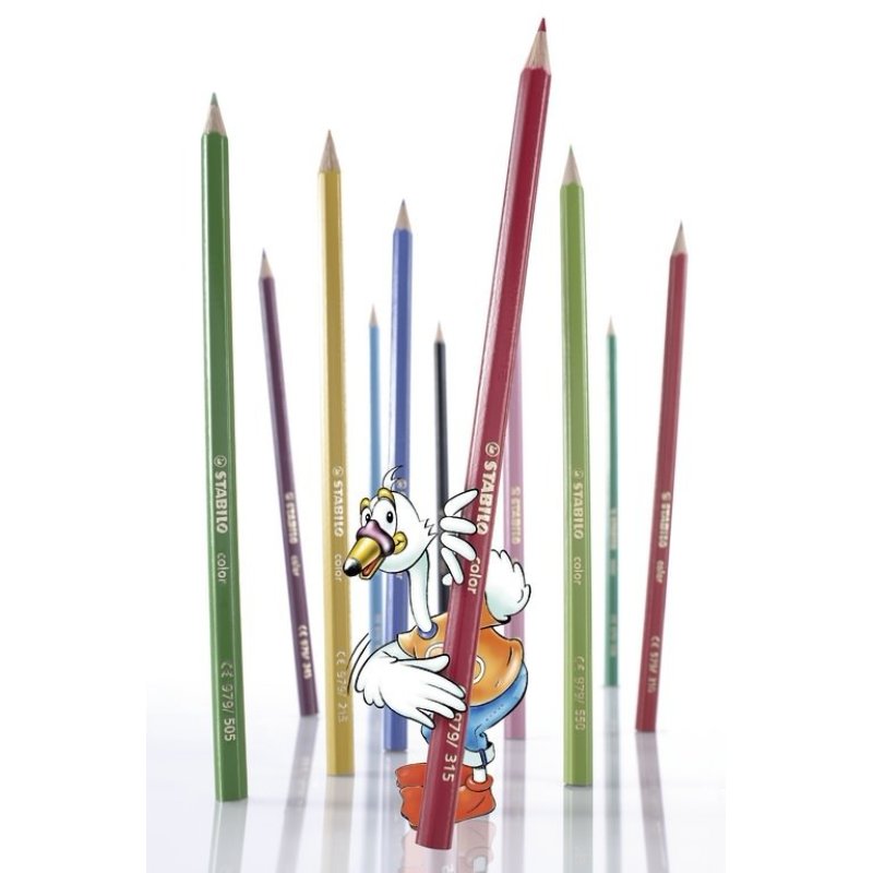 STABILO Crayons de couleur color, hexagonal, étui de 12