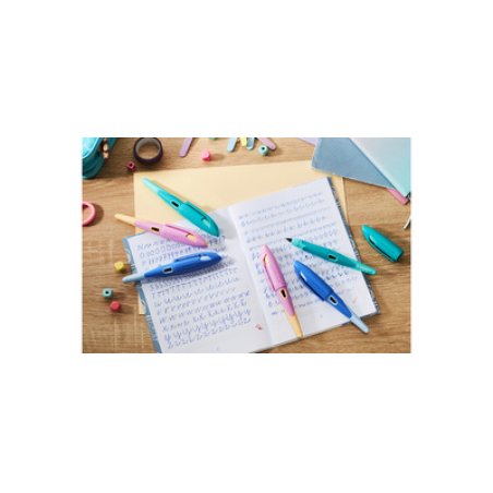 STABILO Stylo plume EASYbirdy R Pastel Edition, bleu/azur