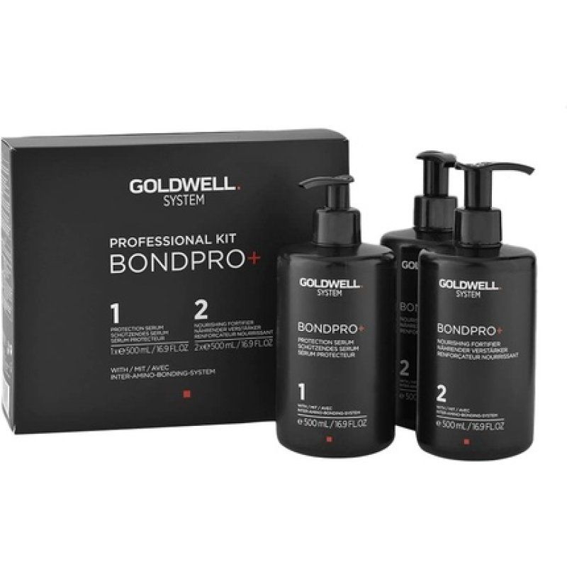 Goldwell Bond Pro Kit 3x500ml (1 Protect. Serum 2 Nourishing Fortif.)