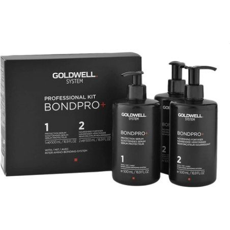 Goldwell Bond Pro Kit 3x500ml (1 Protect. Serum 2 Nourishing Fortif.)