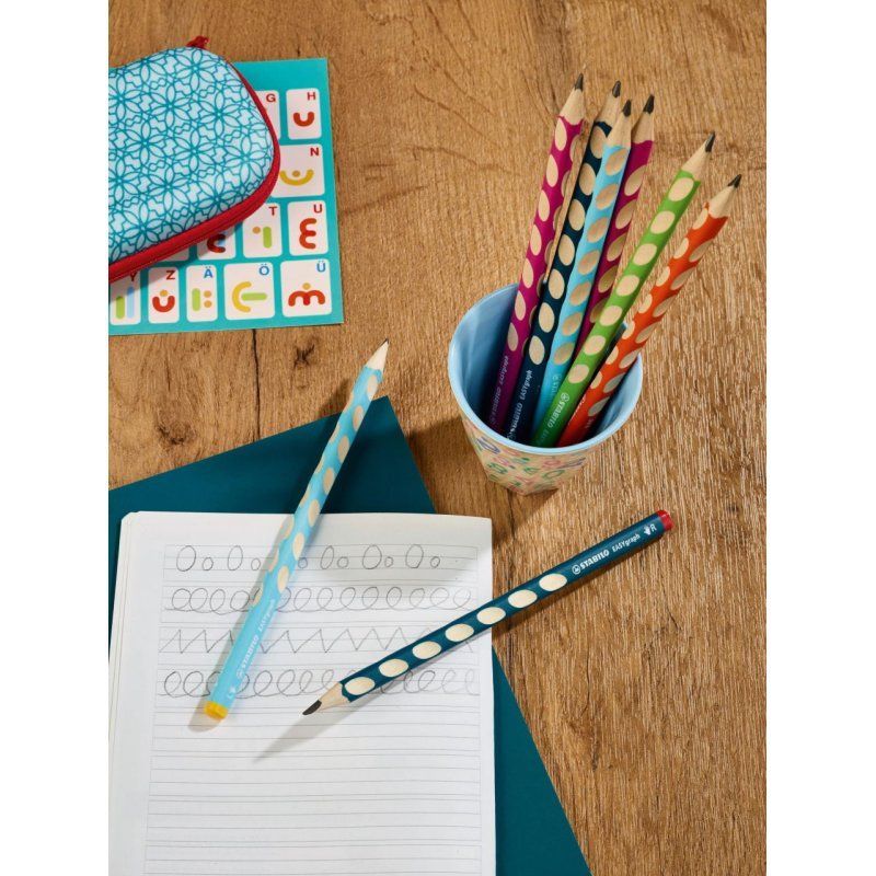 STABILO Kit pour écolier EASYgraph, pour gauchers, bleu
