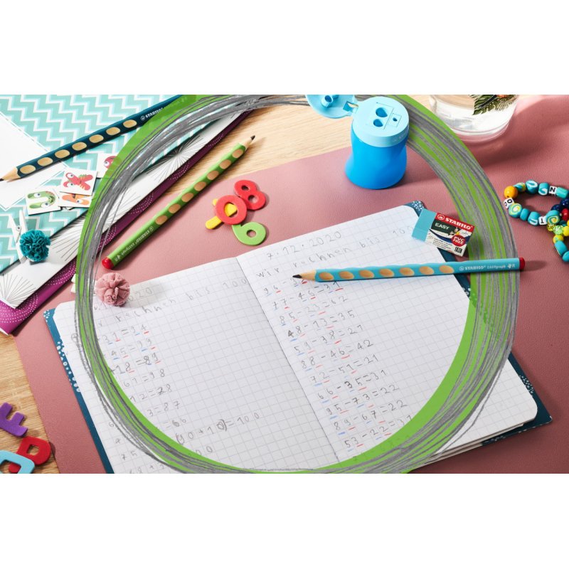 STABILO Kit pour écolier EASYgraph, pour droitiers, bleu