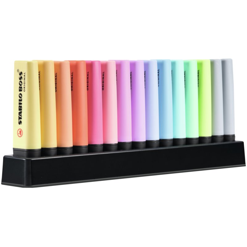 STABILO Boss Original Pastel marker 15 pc(s) Chisel tip Multicolour