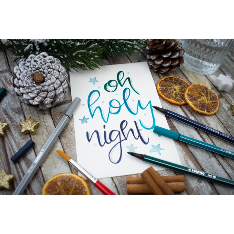 STABILO Stylo feutre Pen 68, vert opaline