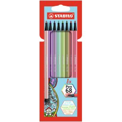 STABILO Pen 68 felt pen Assorted colours 8 pc(s)