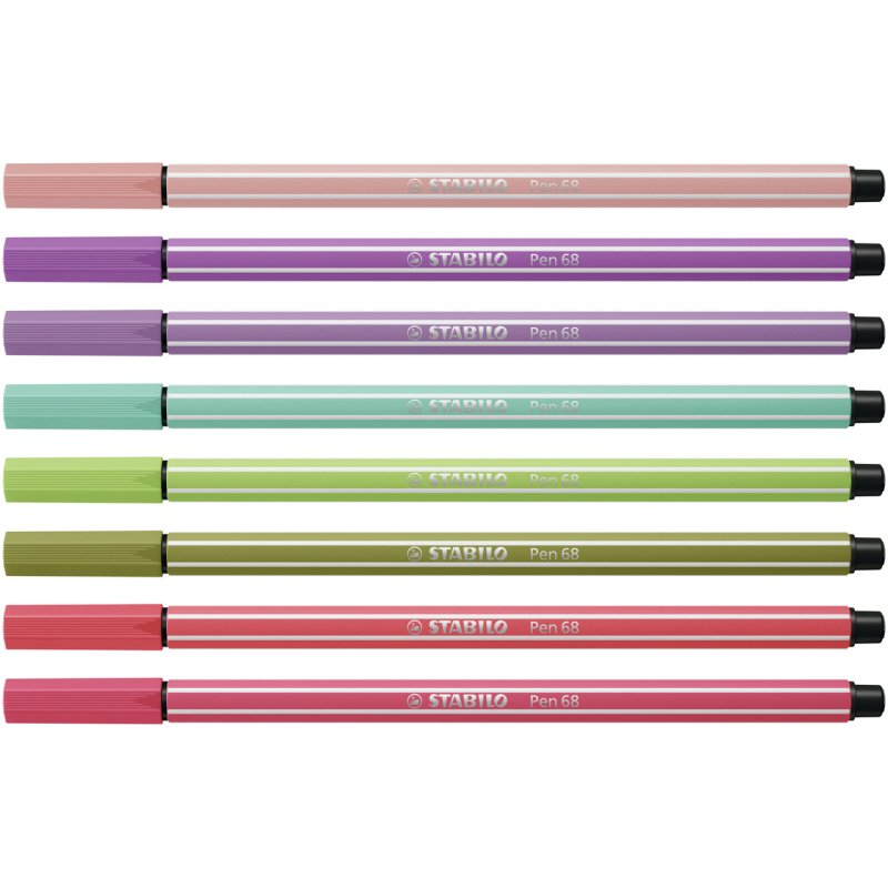 STABILO Pen 68 stylo-feutre Couleurs assorties 8 pièce(s)