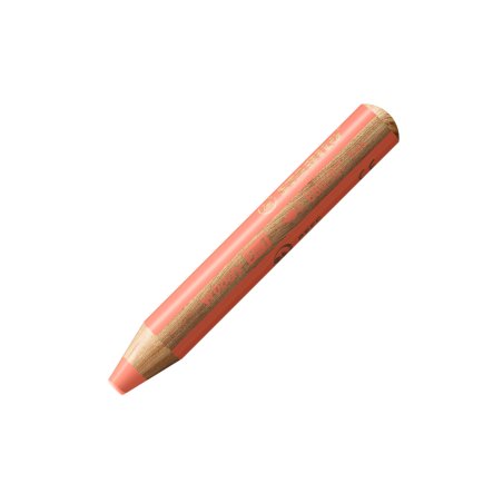 STABILO Crayon multi-talents woody 3en1, rond, rouge pastel