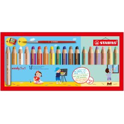 STABILO woody 3 in 1 Multicolore 18 pièce(s)