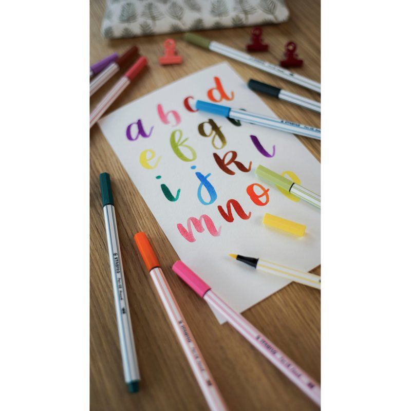 STABILO Pen 68 brush stylo-feutre Rose 1 pièce(s)