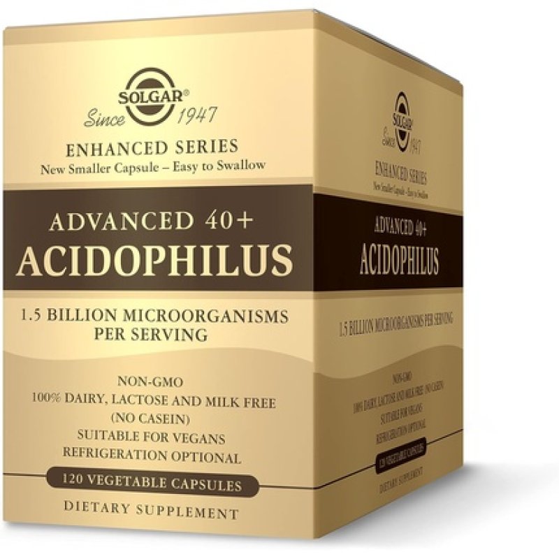 Solgar Advanced 40 Acidophilus Vegetable Capsules 120 Count