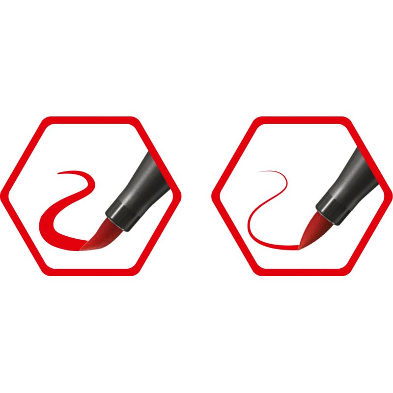STABILO Pen 68 brush stylo-feutre Rouge 1 pièce(s)
