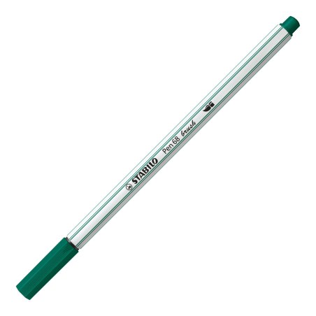 STABILO Pen 68 brush felt pen Green, Turquoise 1 pc(s)