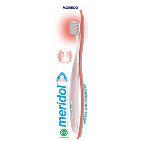 Meridol Complete Gum Protection Soft Toothbrush for Superior Cleaning with Gentle, Rounded Bristles