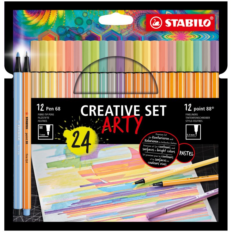 STABILO Creative Set ARTY fineliner Assorted colours 24 pc(s)