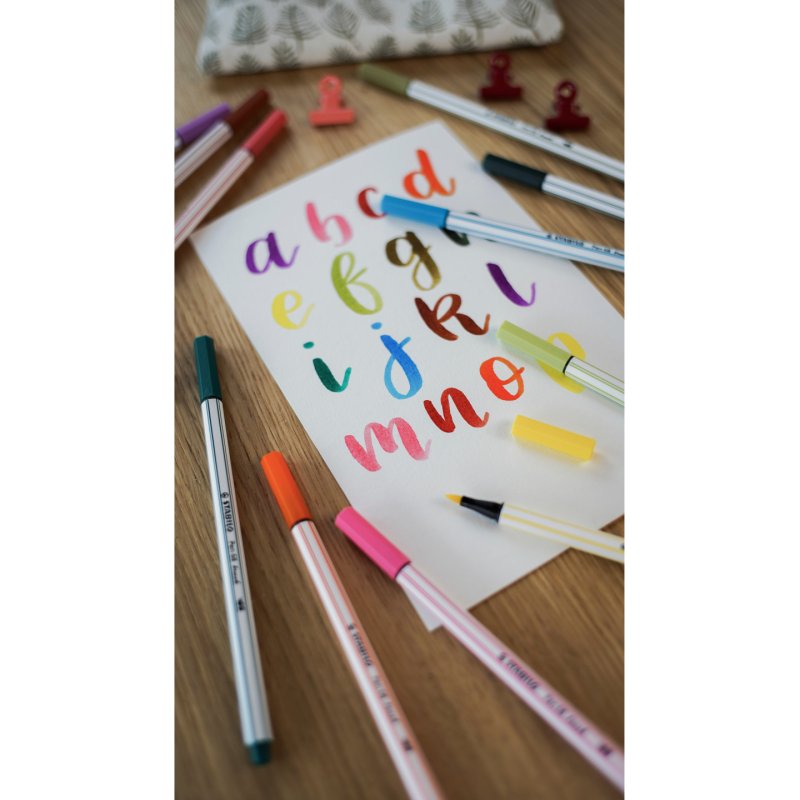 STABILO Pen 68 brush ARTY felt pen Assorted colours 24 pc(s)