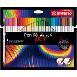 STABILO Pen 68 brush ARTY stylo-feutre Couleurs assorties 30 pièce(s)