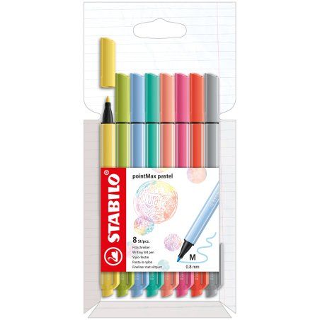 STABILO pointMax fineliner Medium Multicolour 8 pc(s)