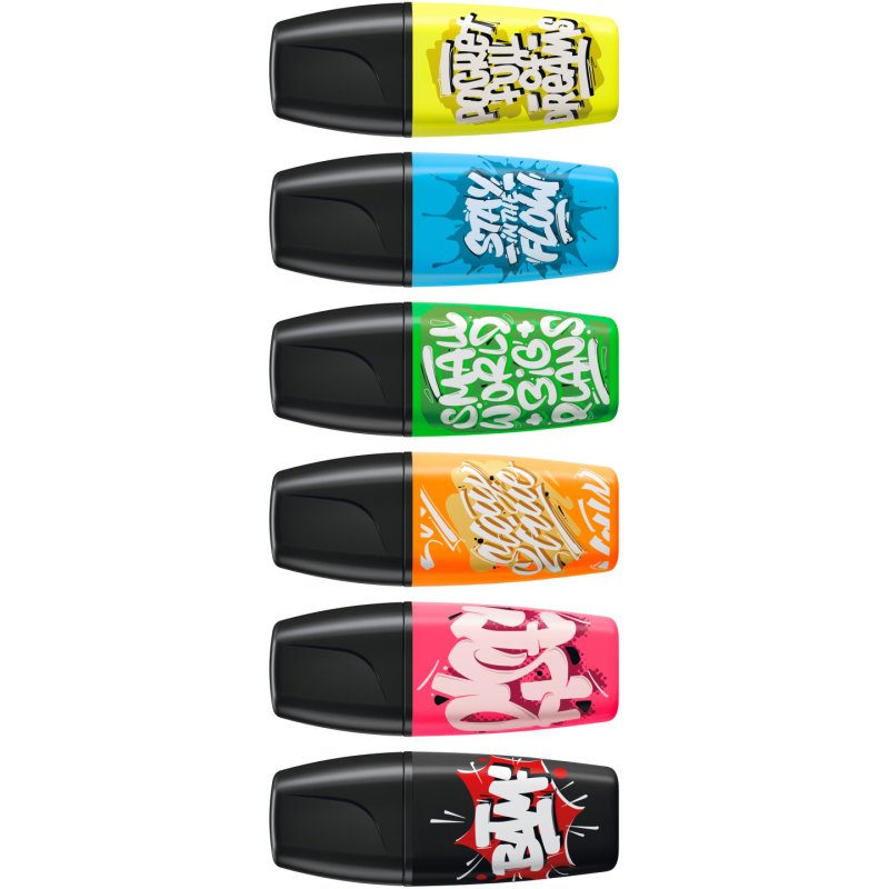 STABILO Surligneur BOSS MINI by Snooze One, étui de 6
