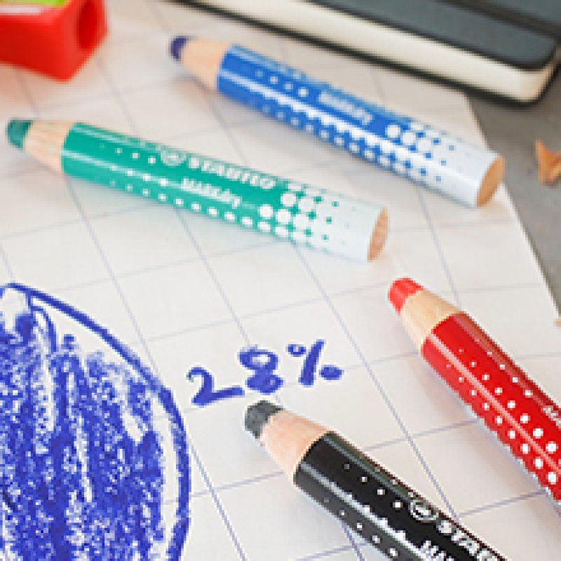 STABILO Crayon marqueur MARKdry, noir