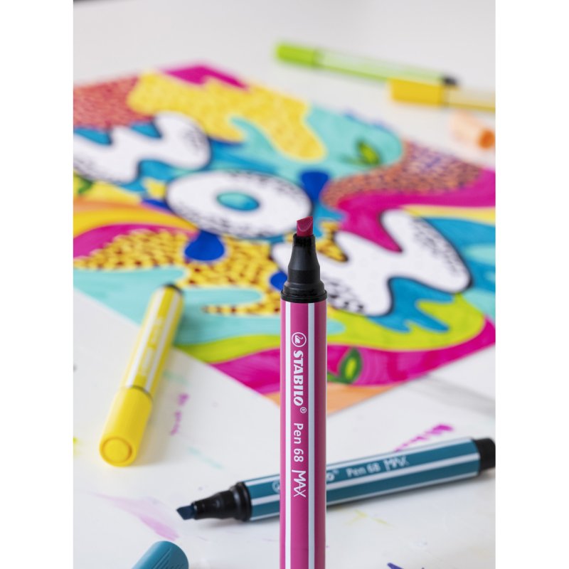 STABILO Feutre Pen 68 MAX, bleu moyen