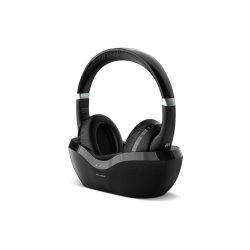 Meliconi 497338 headphones/headset Wired & Wireless Head-band TV Bluetooth Charging stand Black