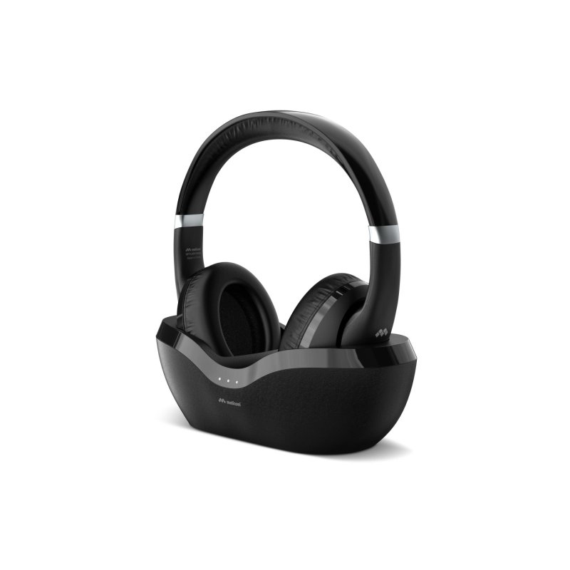 Meliconi 497338 écouteur/casque Écouteurs Avec fil &sans fil Arceau TV Bluetooth Socle de chargement Noir