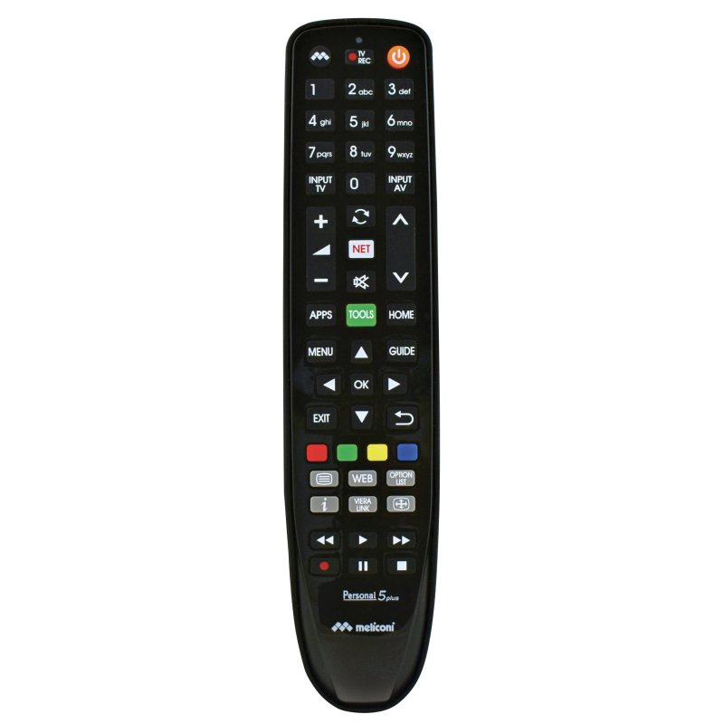 Meliconi Gumbody Personal 5 plus télécommande IR Wireless TV Appuyez sur les boutons