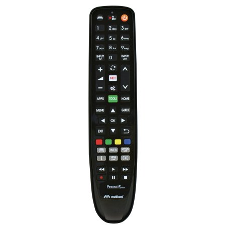 Meliconi Gumbody Personal 5 plus télécommande IR Wireless TV Appuyez sur les boutons