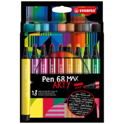 STABILO Pen 68 MAX felt pen Assorted colours 18 pc(s)