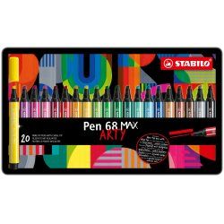 STABILO Pen 68 MAX stylo-feutre Couleurs assorties 20 pièce(s)